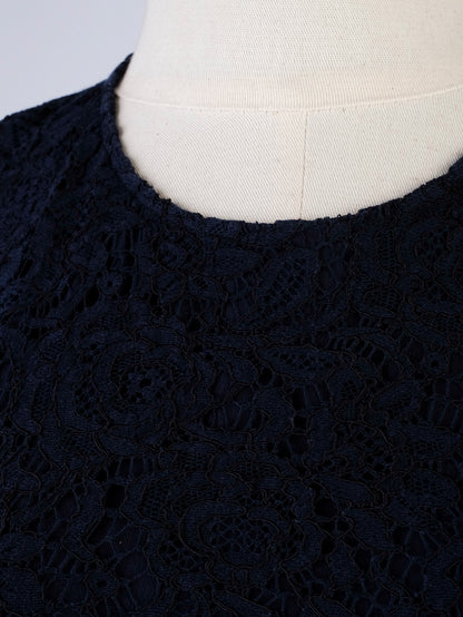 Excellent Burberry Blue Lace Dress Women&