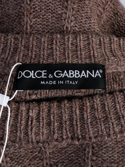 Excellent Dolce Gabbana Orange Wool Sweater Size S