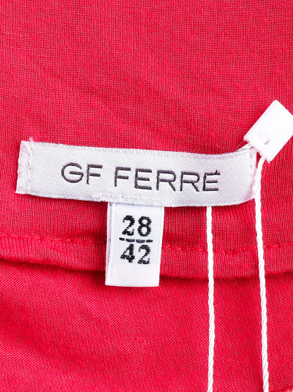 Excellent Gianfranco Ferr� Draped Red Dress Size L Viscose