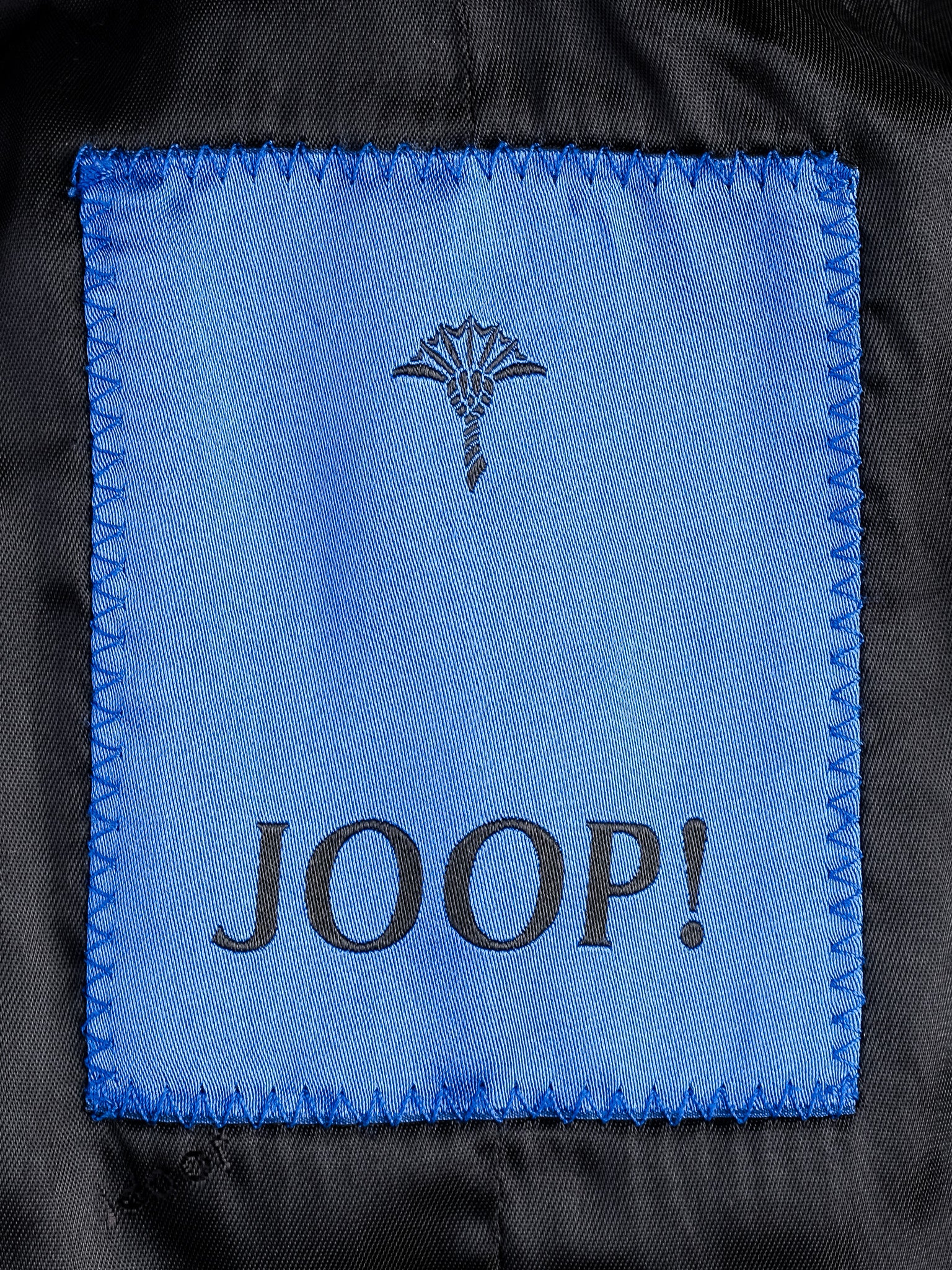 Excellent Joop Black Viscose Trench Coat for Men