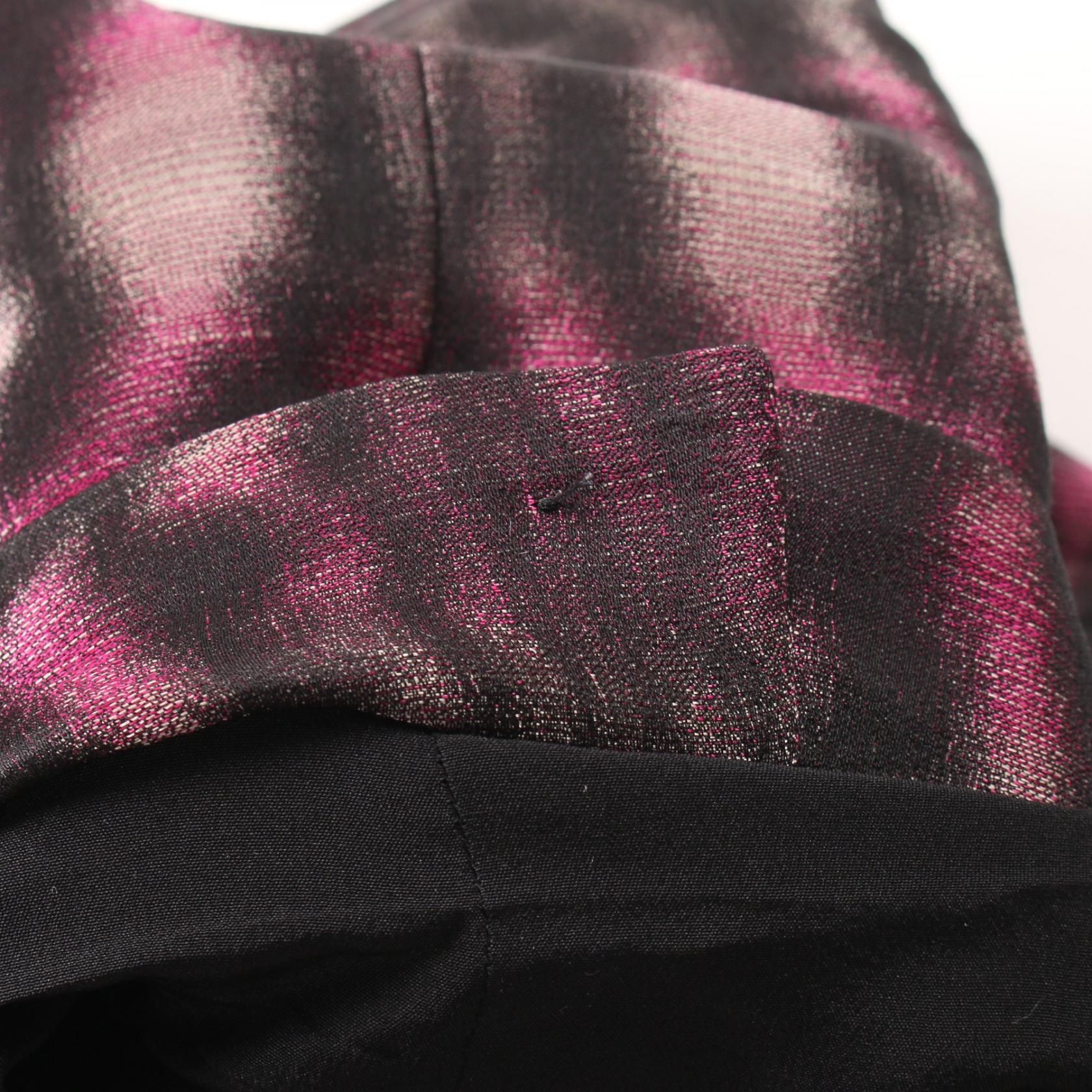 Dior Dress Pink Black Silk 3a 21660a 1650