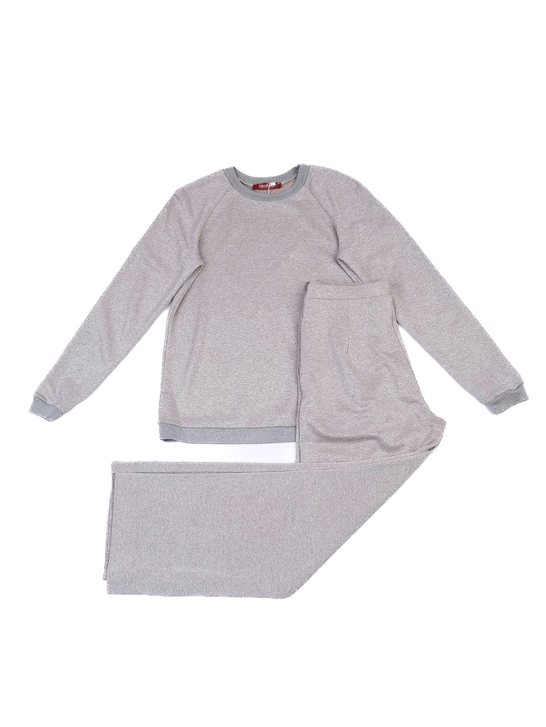 Max Mara Gray WomenÕs Knit Top and Pants Set Excellent Condition