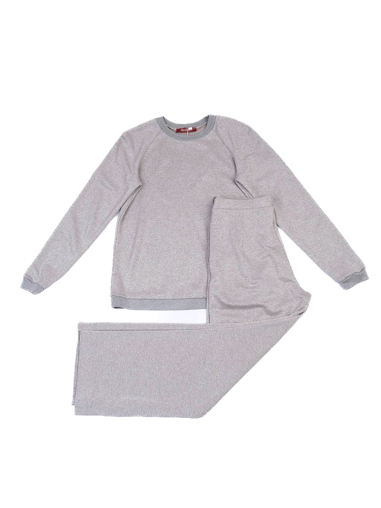 Max Mara Gray WomenÕs Knit Top and Pants Set Excellent Condition