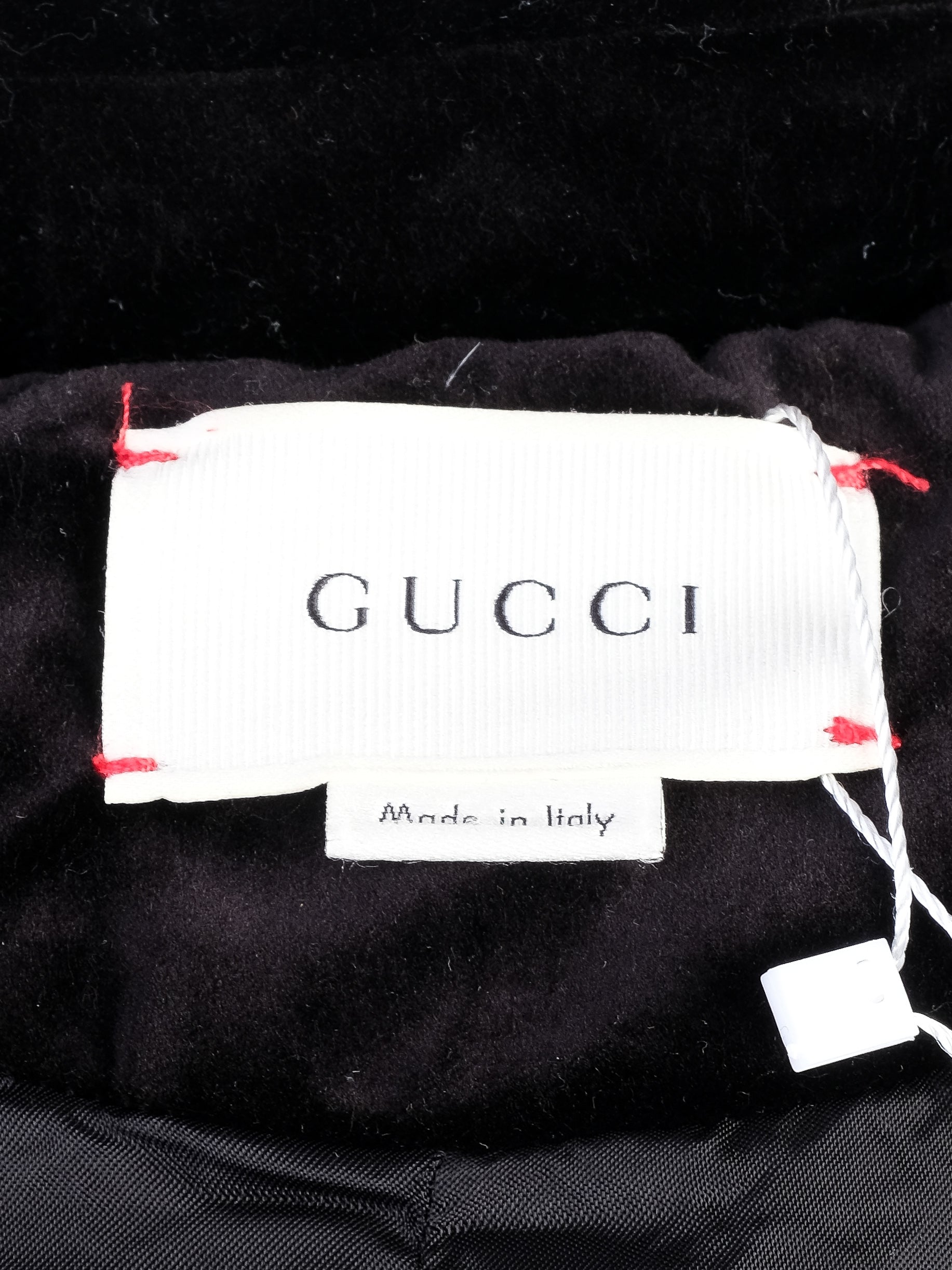 Gucci Kids Black Velvet Cape with Gold Detailing Size 6