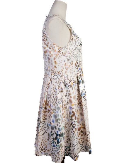 Excellent MaxCo Sleeveless Dress M Multicolored Abstract Cotton