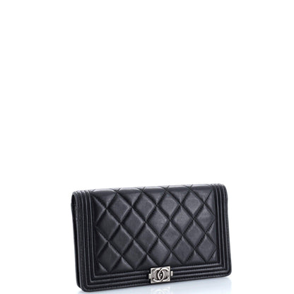 Chanel Boy Wallet On Chain Quilted Lambskin