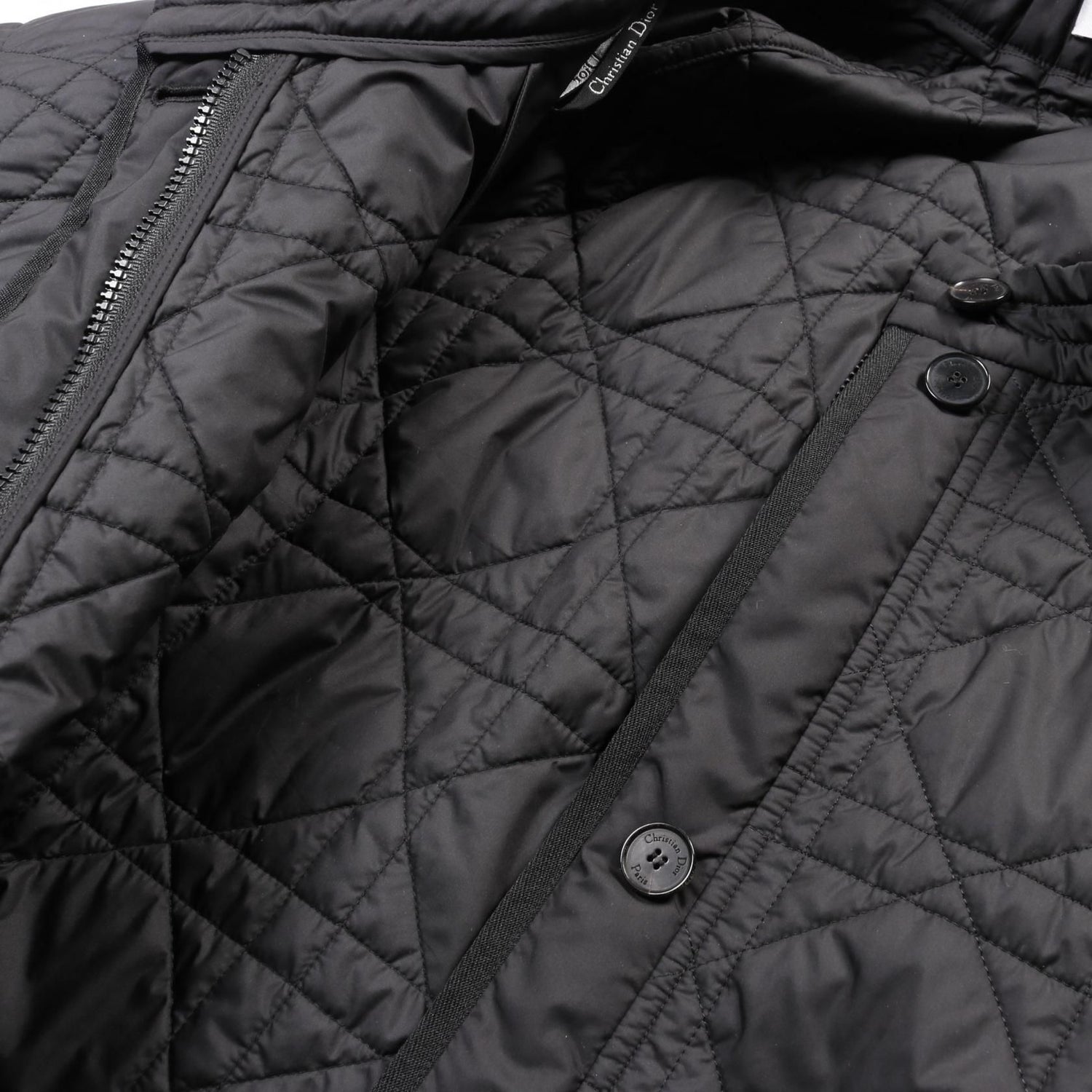 Dior Microcannage Quilted Technical Taffeta Skirt Black Other Polyester 157j 67a 2827