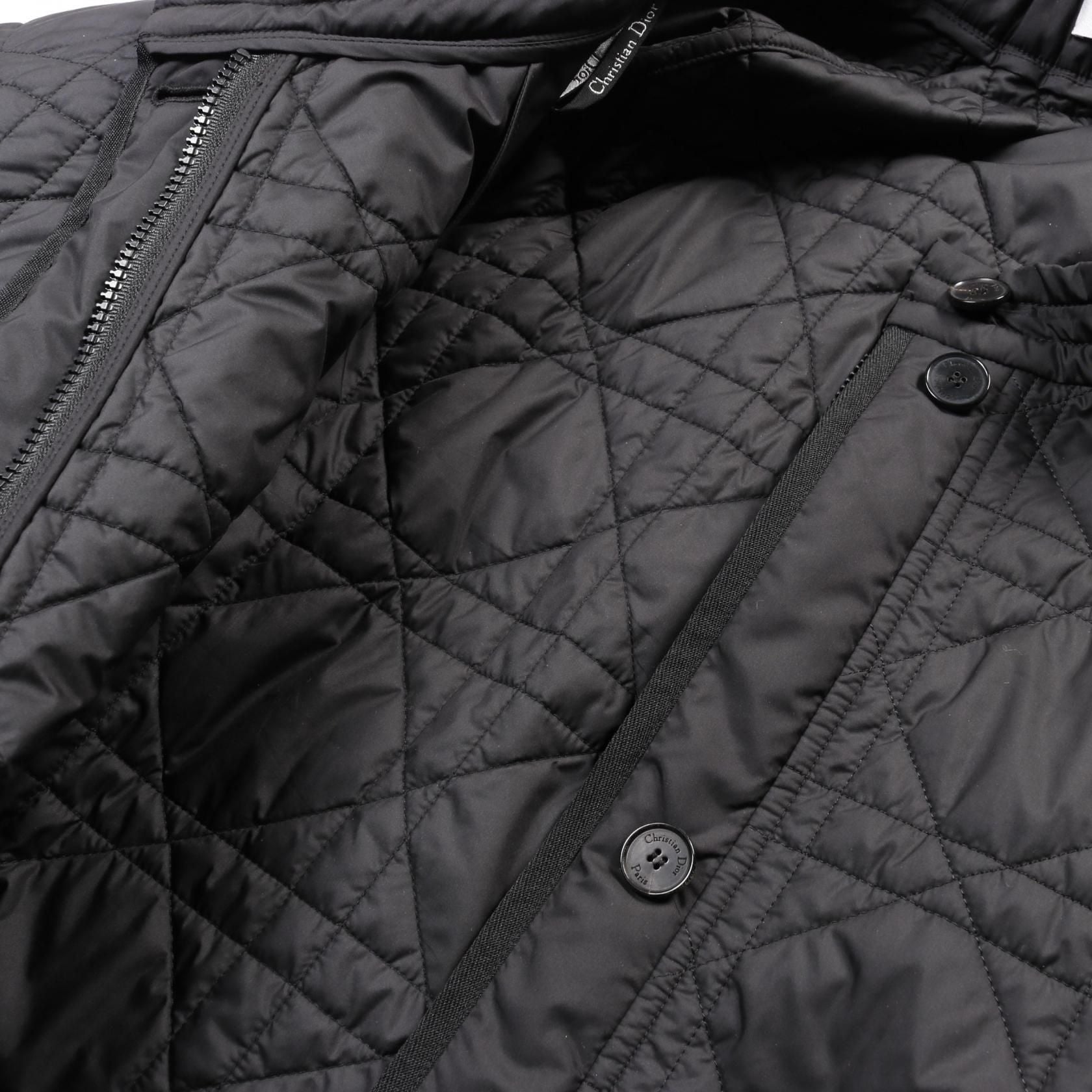 Dior Microcannage Quilted Technical Taffeta Skirt Black Other Polyester 157j 67a 2827