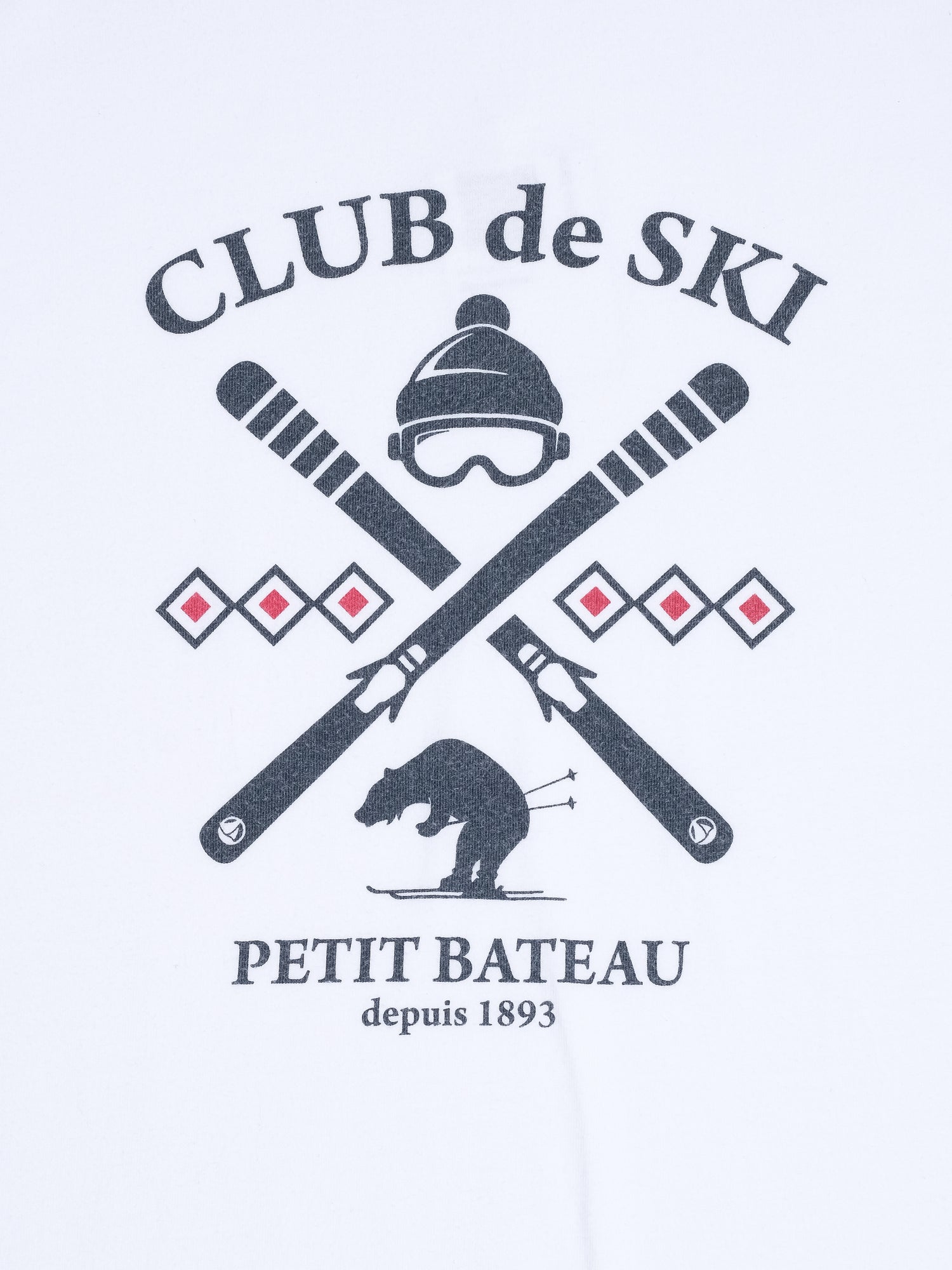 Excellent Petit Bateau White Long Sleeve T-Shirt Size 12 - CLUB de SKI
