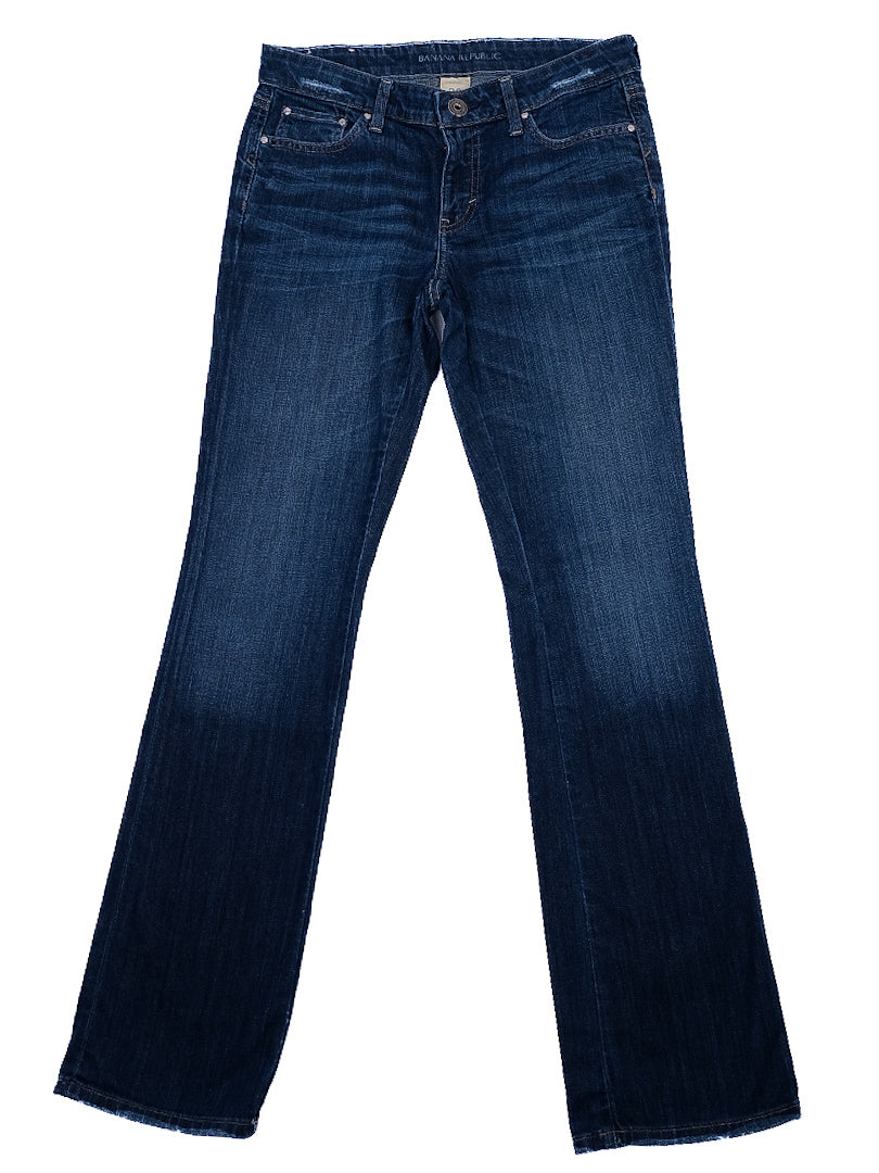Excellent Banana Republic Blue Cotton Denim Jeans Size M