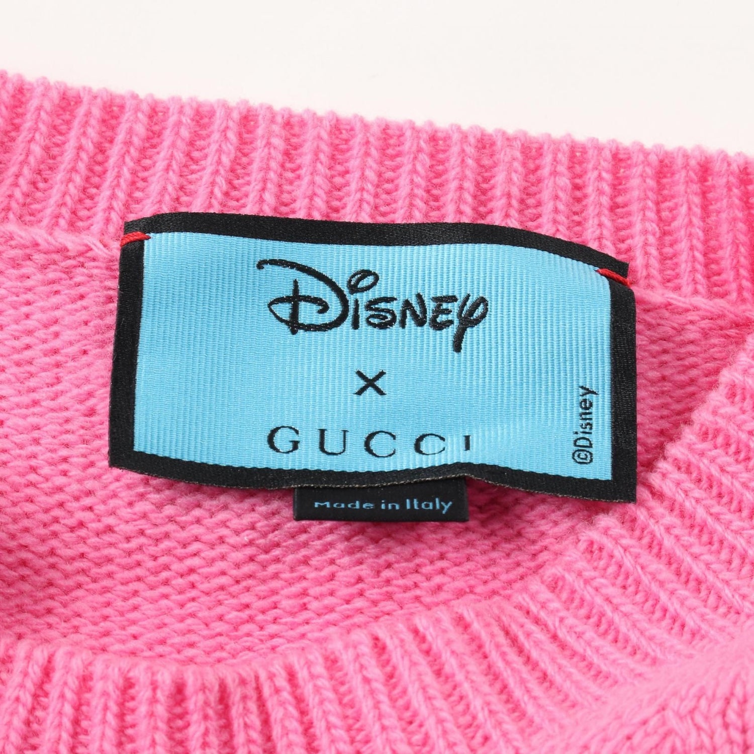 Gucci Disney Donald Duck Knitwear Sweater S 652620 Wool Pink