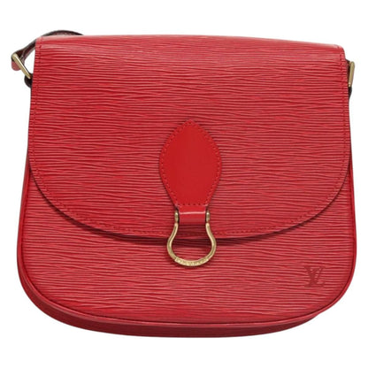 Louis Vuitton Epi Saint Cloud Gm Shoulder Bag Red M 52197 Lv Auth