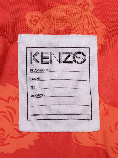Excellent Kenzo Kids Orange Polyester Jacket Size 14 with Text