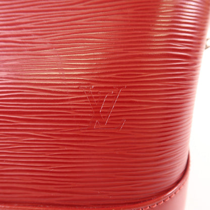 Louis Vuitton Epi Alma Pm Silver-back Handbag Red Handbag M 40490