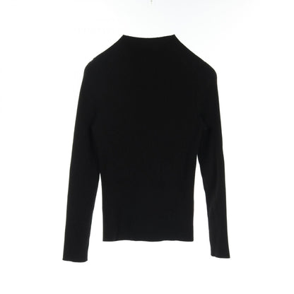 Chanel Black Coco Mark Clover Knit Rayon Wool P 64687k 60670
