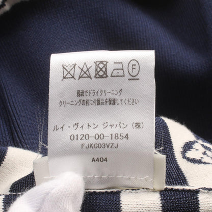 Louis Vuitton Lv Escal Logo Border Ensemble Navy White Cardigan Fjkc 03vzj