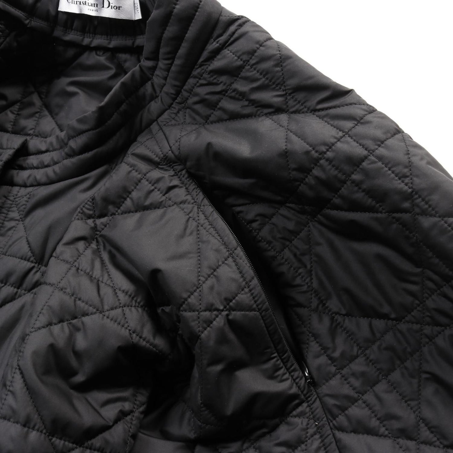 Dior Microcannage Quilted Technical Taffeta Skirt Black Other Polyester 157j 67a 2827