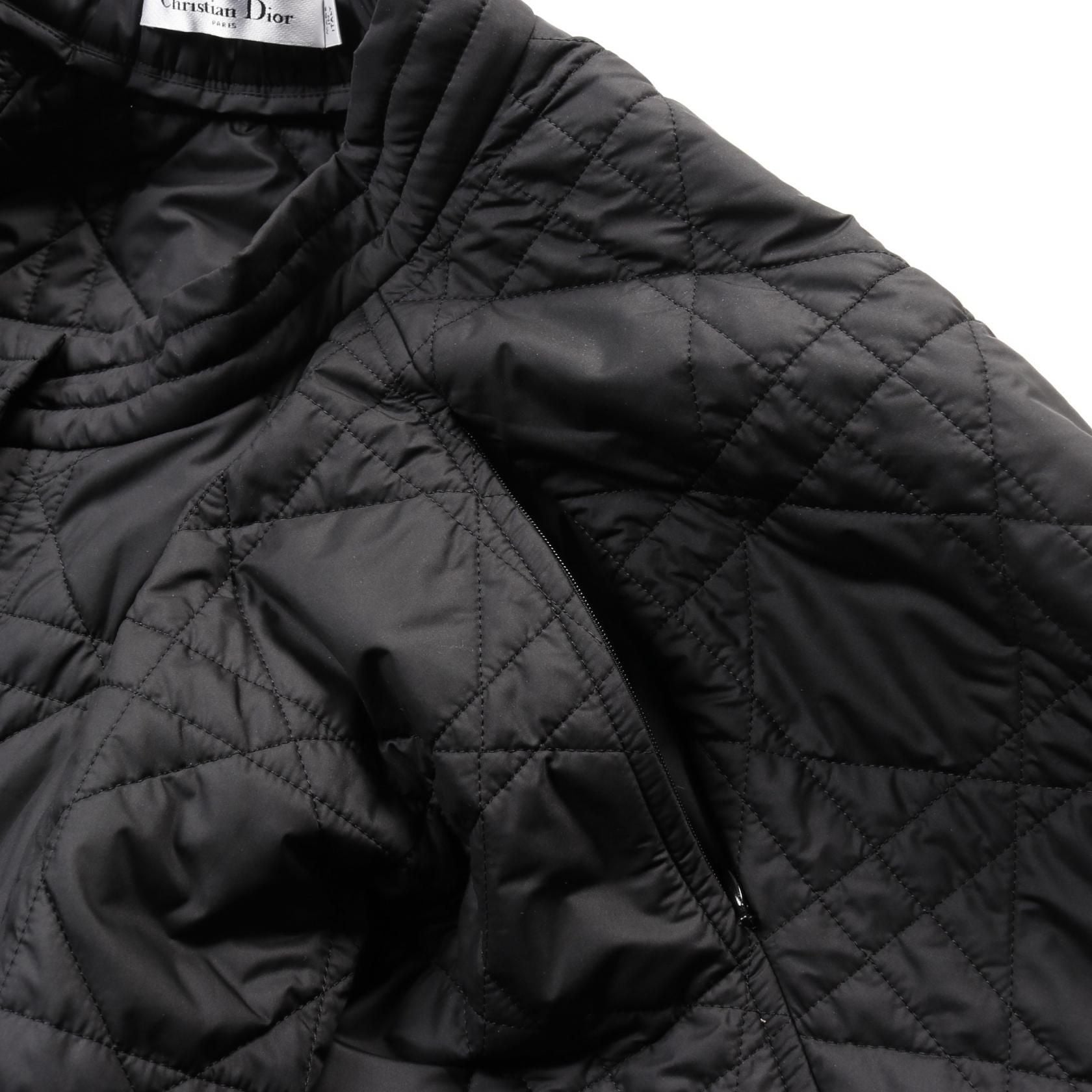 Dior Microcannage Quilted Technical Taffeta Skirt Black Other Polyester 157j 67a 2827