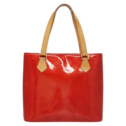 Louis Vuitton Vernis Houston Hand Bag Red M 91092 Lv Auth