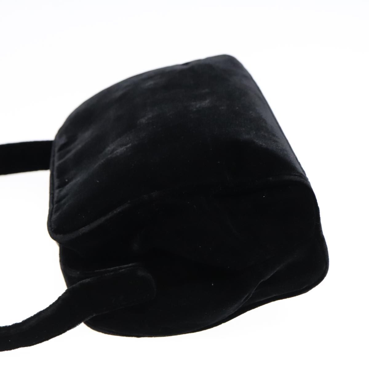 Prada Shoulder Bag Velor Black Auth