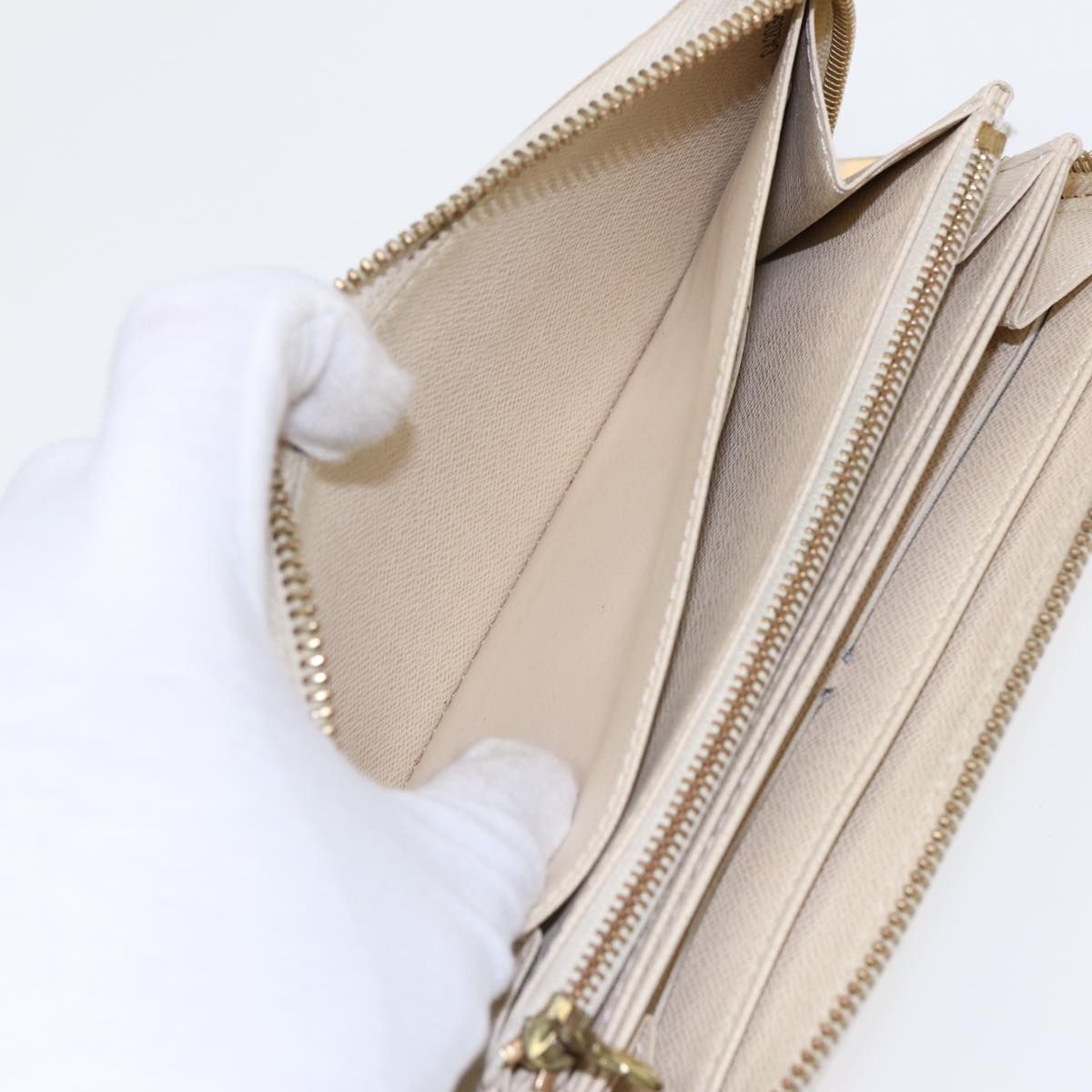 Louis Vuitton Zippy Wallet, Damier Azur
