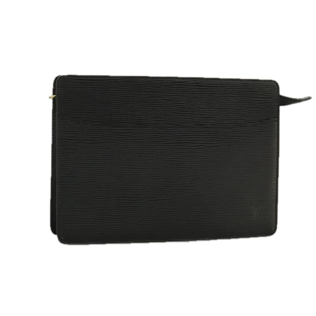 Louis Vuitton Epi Pochette Homme Clutch Bag Black Noir M 52522 Lv Auth