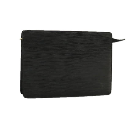 Louis Vuitton Epi Pochette Homme Clutch Bag Black Noir M 52522 Lv Auth