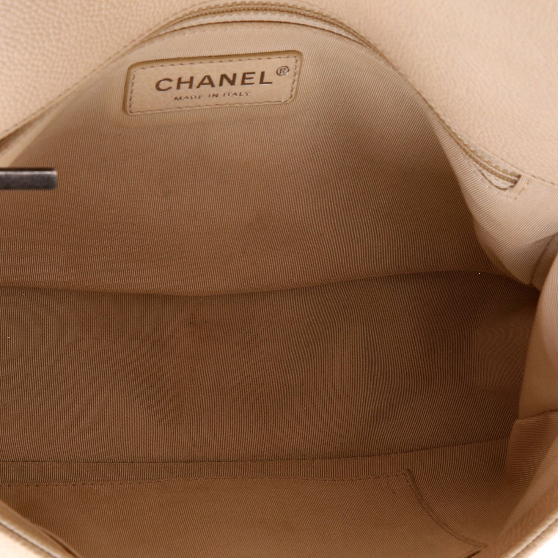 Chanel Boy Flap Bag Chevron Caviar New Medium