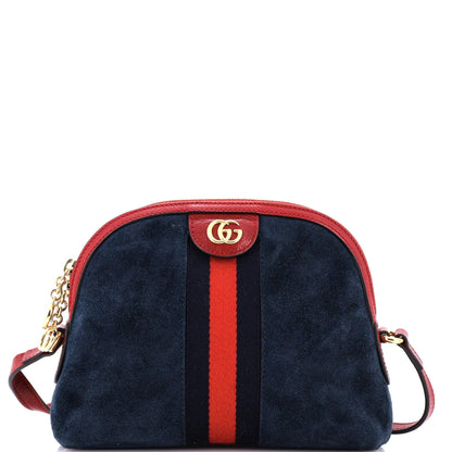 Gucci Ophidia Dome Shoulder Bag Suede Small