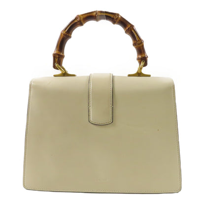Gucci Cowhide Leather Dionysus Bamboo Gold Hand-turn Shoulder And Back Bags Rice Color/indigo/red 2way Shoulder Bag Beig