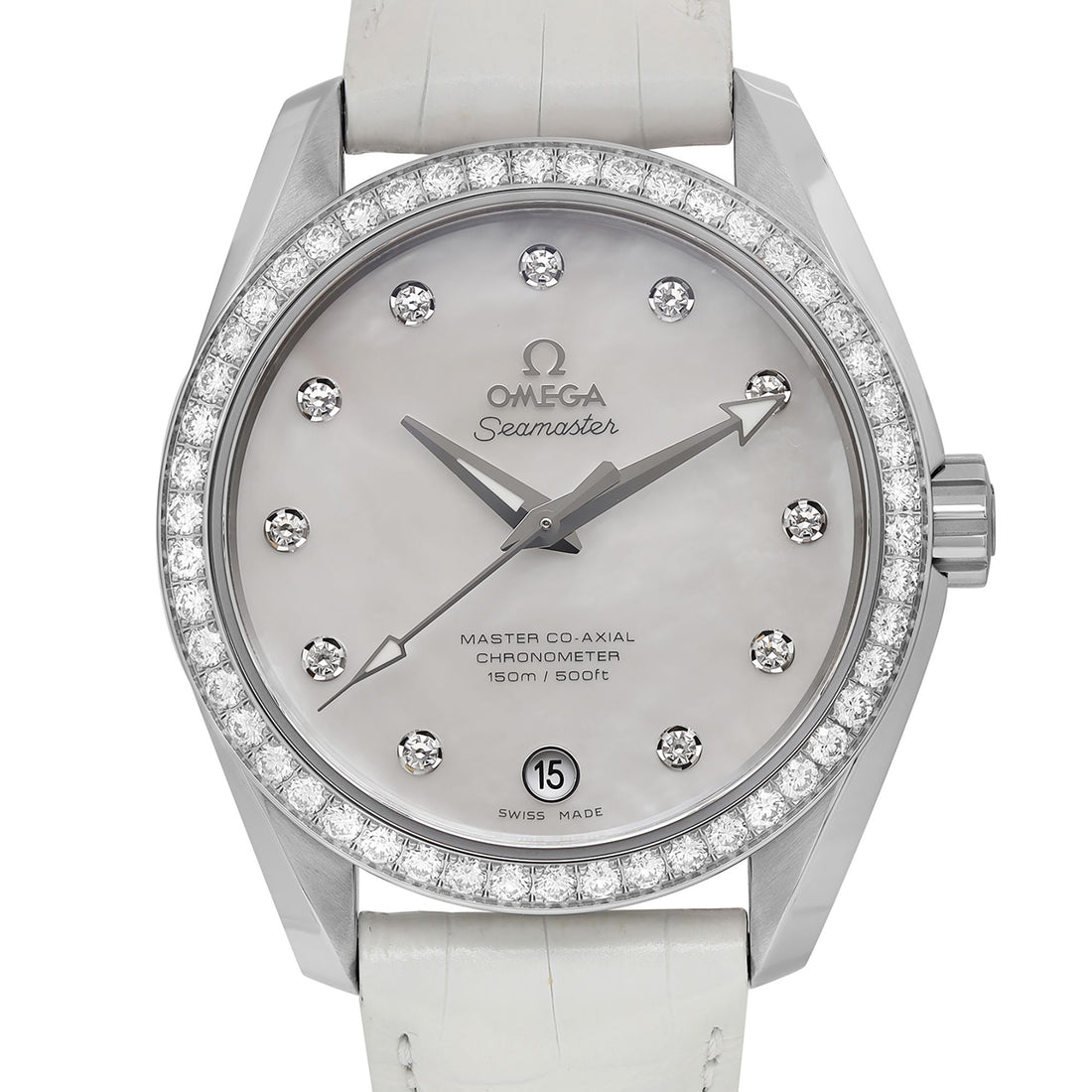 Omega Seamaster Aqua Terra Steel MOP Diamond Dial Automatic 231.18.39.21.55.001