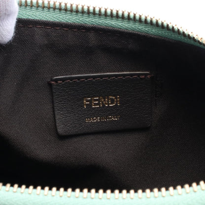 Fendi Handbag Green Leather 8br 798