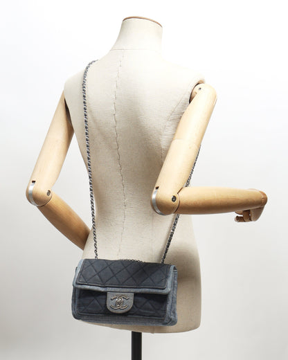 Chanel Small Classic Denim Medallion Flap Bag