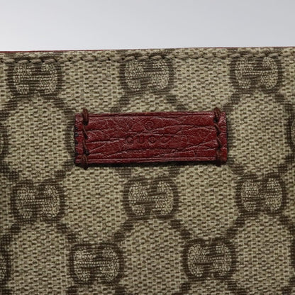 Gucci Gg Supreme Hand Bag Pvc Leather Beige 117551 Auth
