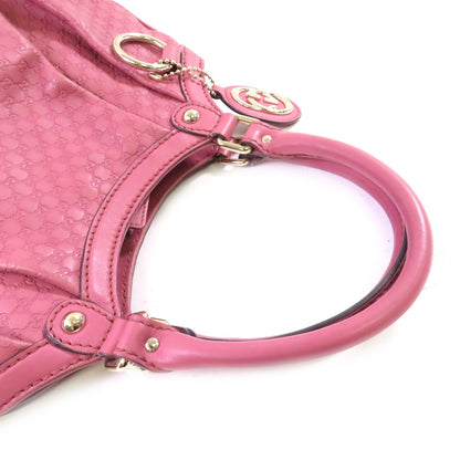 Gucci Cowhide Leather Sukey Tote Bag Golden Shoulder Back Bag Deep Powder Red Shoulder Bag Pink Calfskin (cowhide