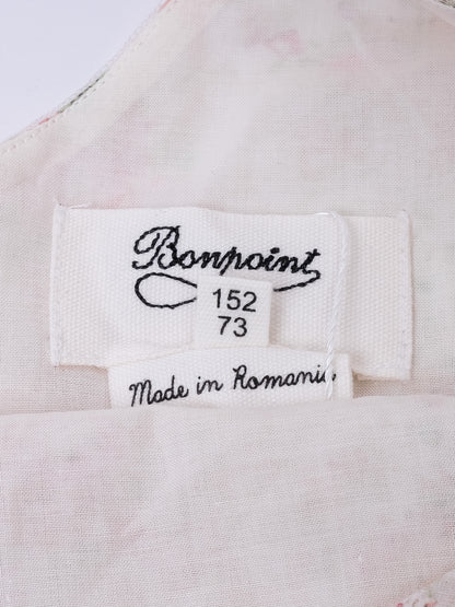 Excellent Bonpoint Floral Dress Size 12 for Kids - Pink &amp; White