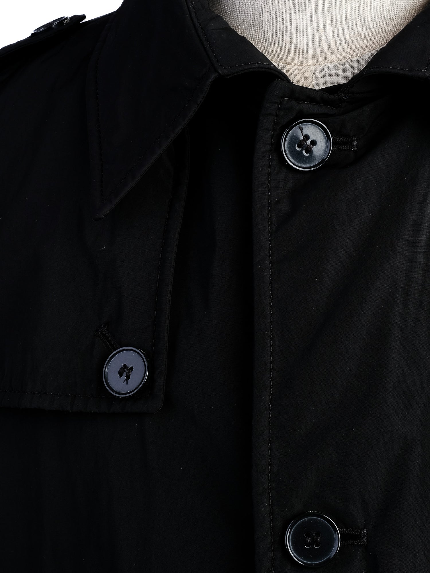 Excellent Joop Black Viscose Trench Coat for Men