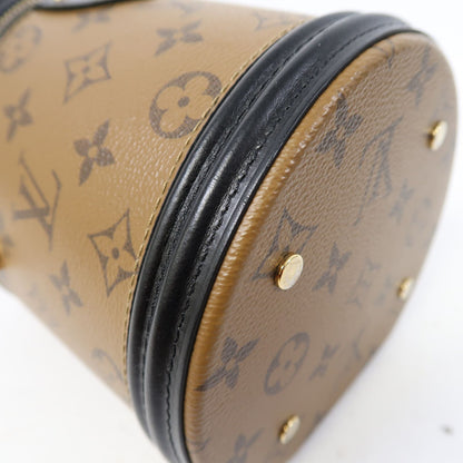 Louis Vuitton [special] [offer] Monogram Reverse Cannes Gold Buckle Hand-sewn Shoulder Bag Black Brown 2way Should