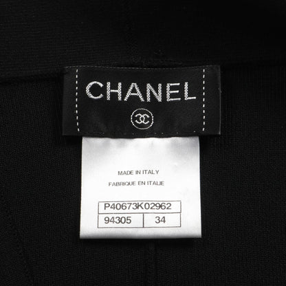 Chanel Black Coco Mark Button Cardigan Rayon P 40673k 02962