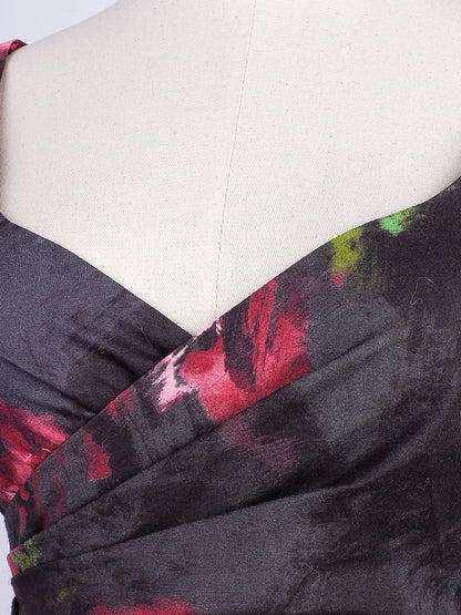 Talbot Runhof Floral Dress Excellent Condition Cotton Size N/A