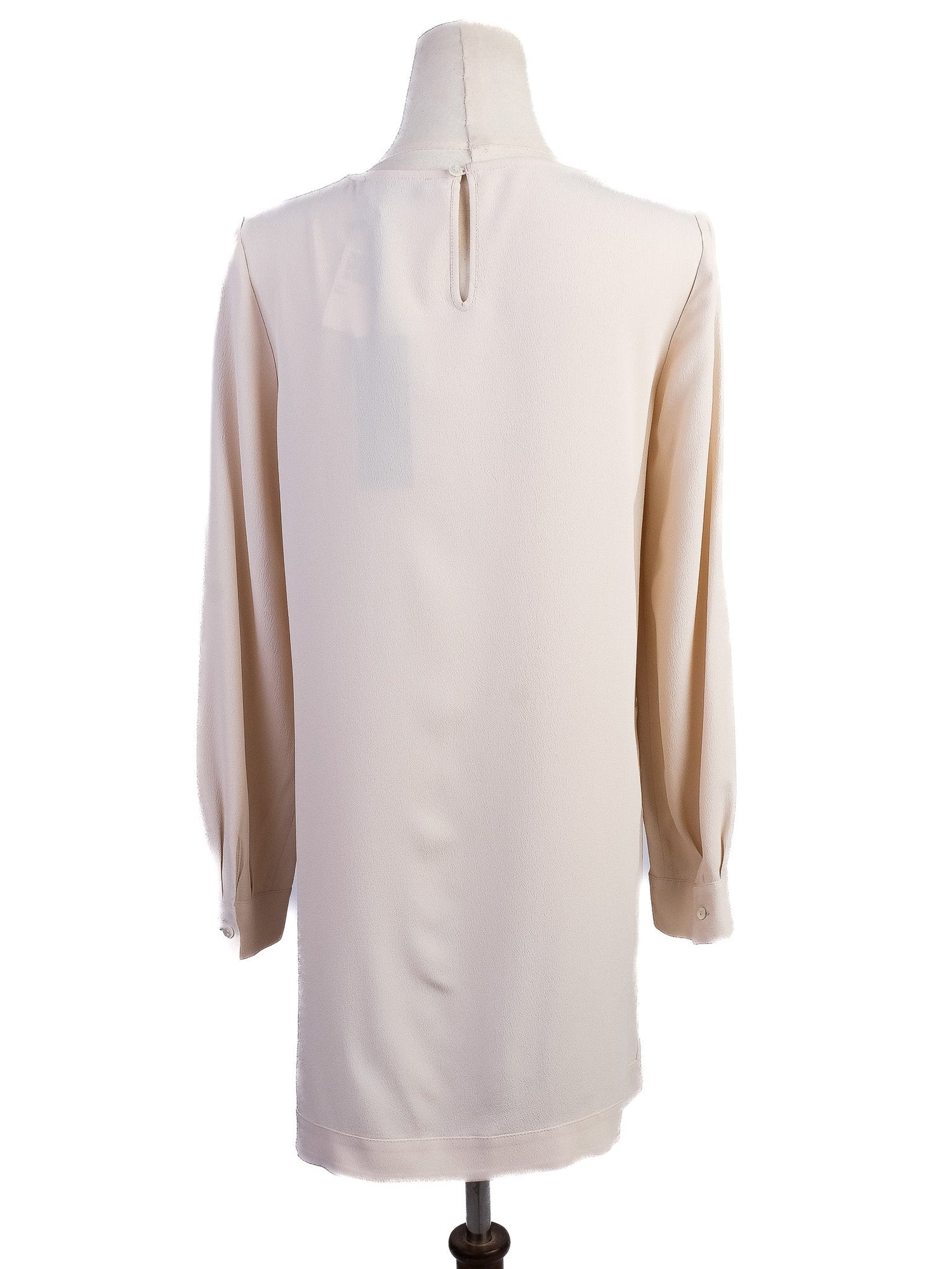 NEW Antonelli White Silk Tunic Blouse Size XS for Women