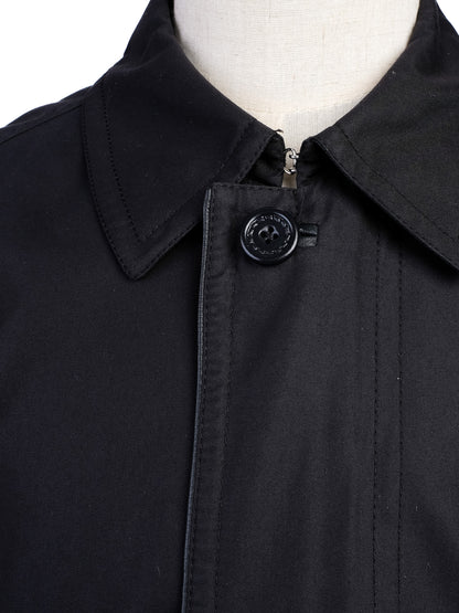 Perfect Ermenegildo Zegna Black Nylon Trench Coat Size XL