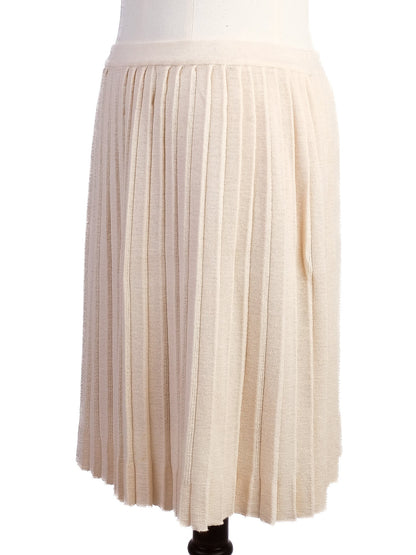 Excellent Philosophy Di Lorenzo Serafini White Wool Cardigan Set Size S