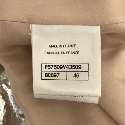 Chanel Skirt Mini P 57509v 43509 Mohair Wool Beige 46