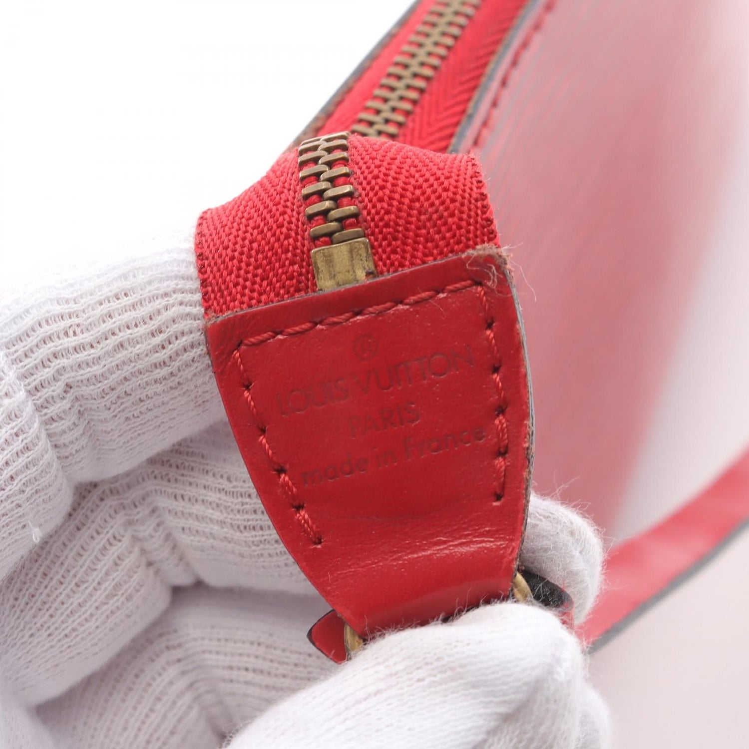 Louis Vuitton Pochette Accessoires Castilian Red Red Handbag M 52957