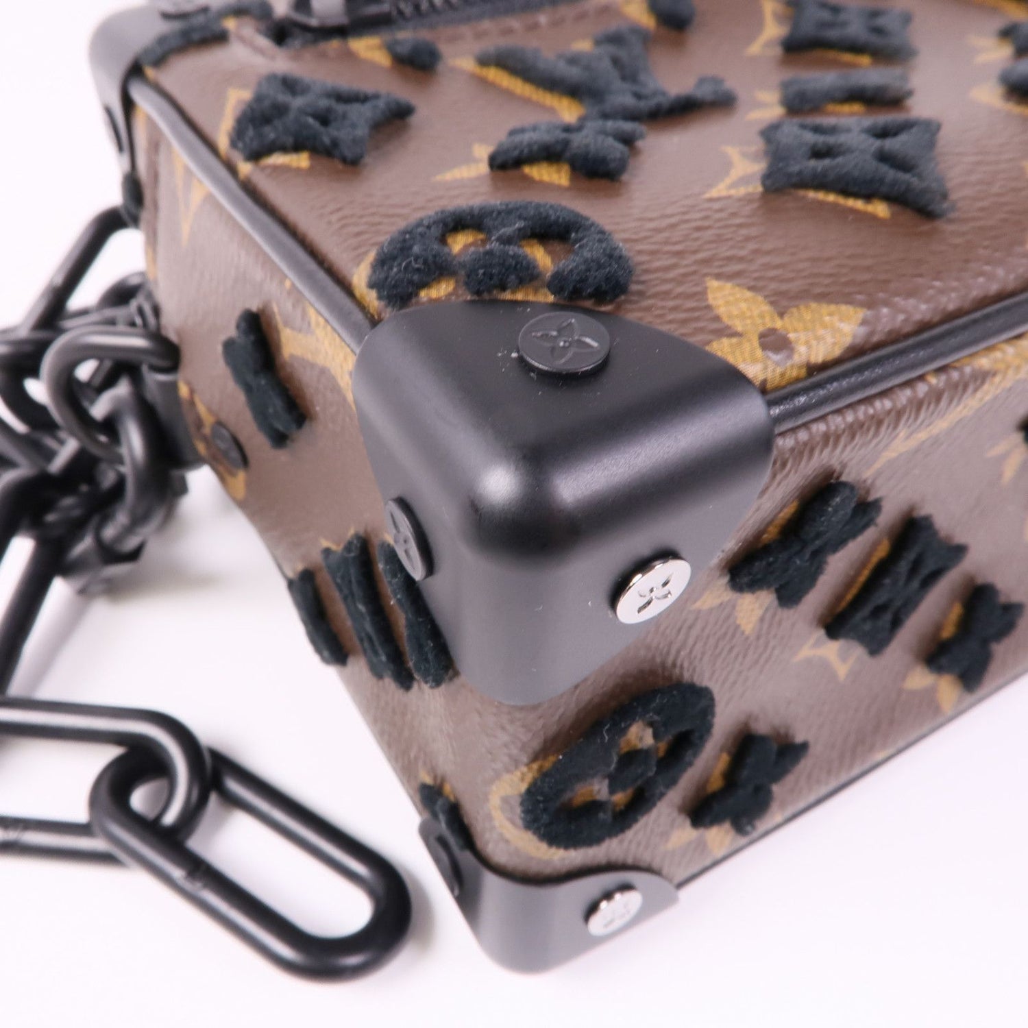 Louis Vuitton Monogram/velvet Soft Trunk Shoulder Bag Brown Shoulder Bag M 68970