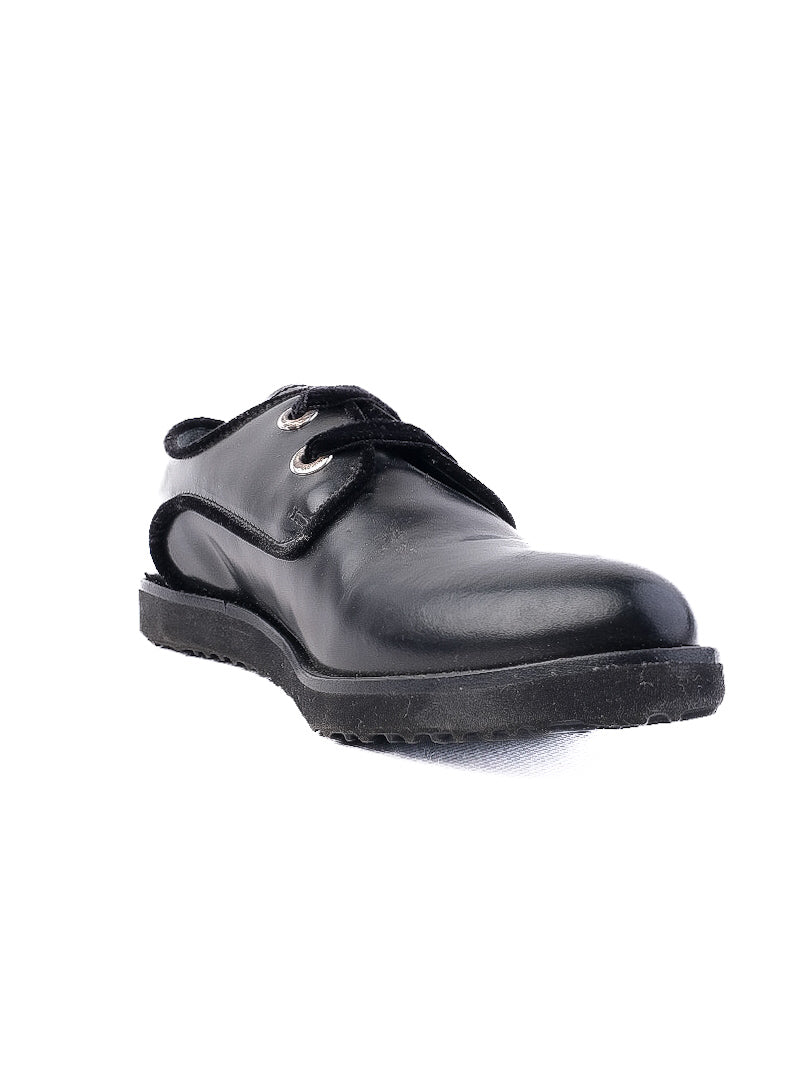 NEW Gallucci Black Leather Shoes for Kids Size 34 with Laces
