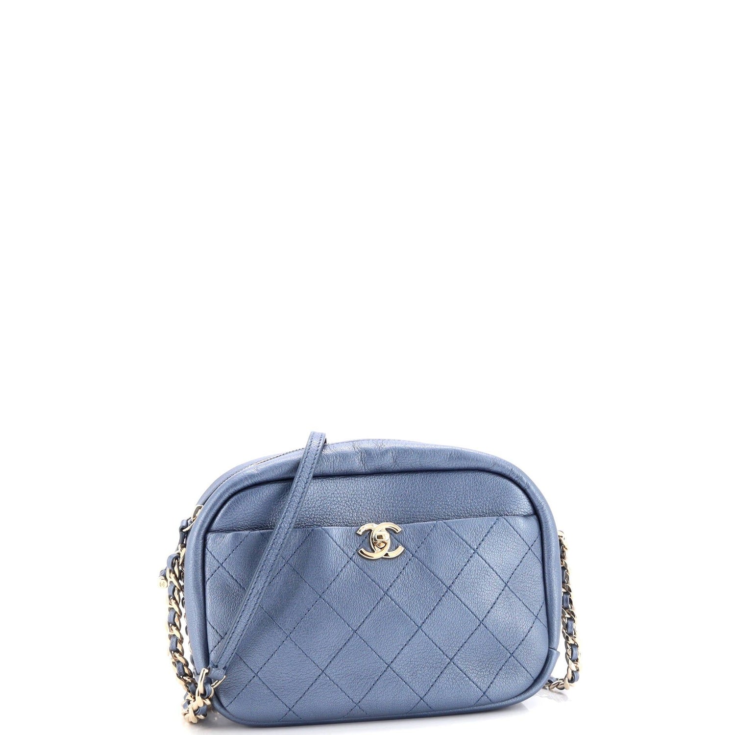 Chanel Casual Trip Camera Case Quilted Goatskin Large