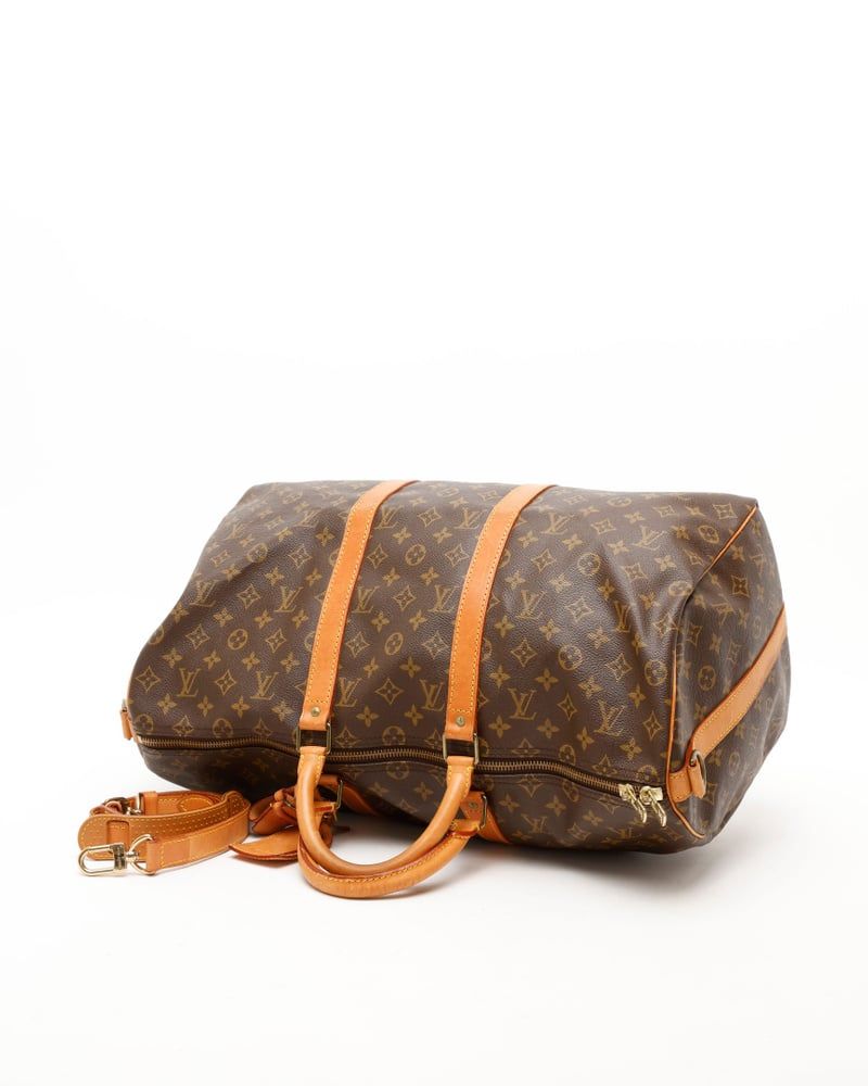 Louis Vuitton Monogram Keepall Bandoliered 50 Weekend Bag