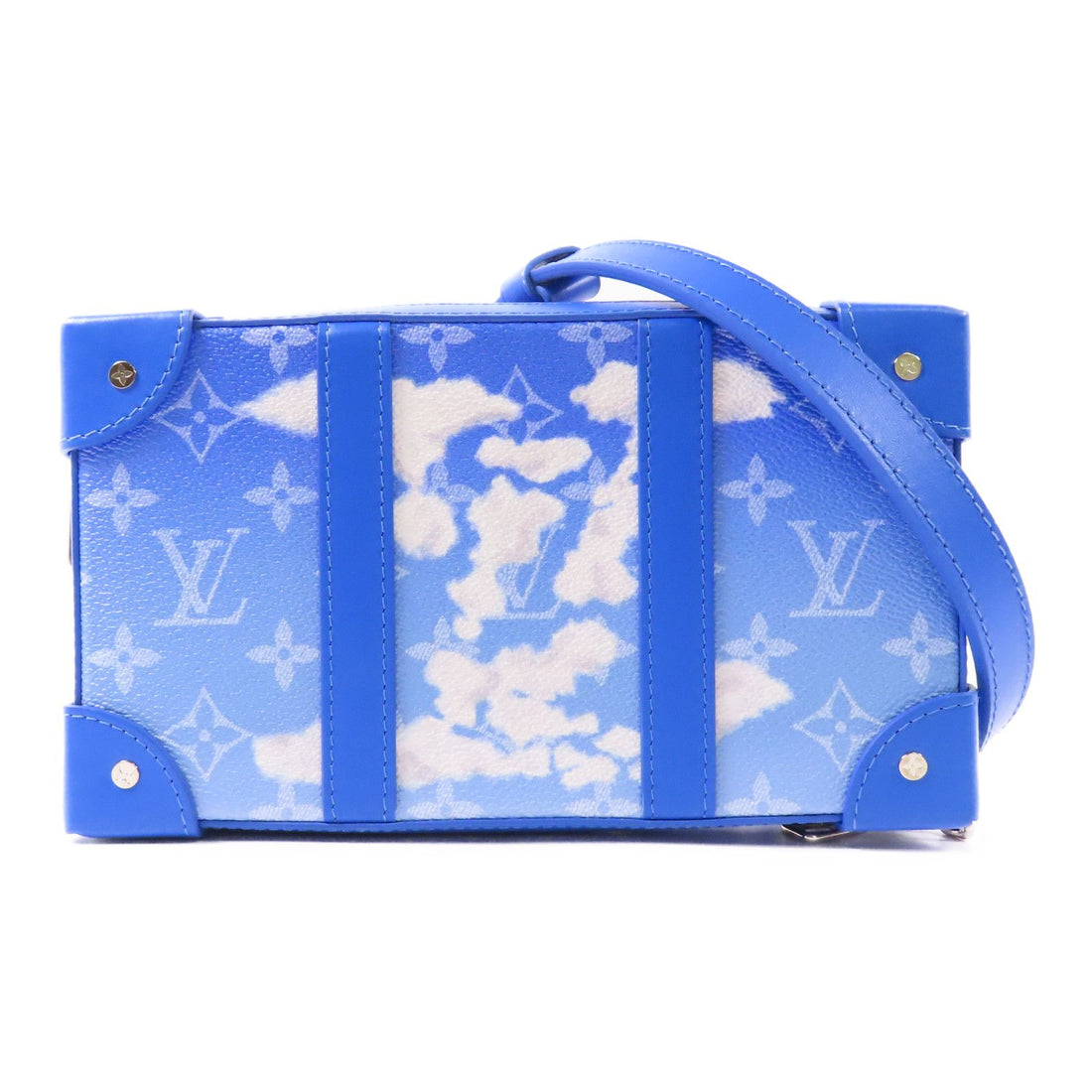 Louis Vuitton Monogram Clouds Soft Trunk Wallet Blue White Blue/white Shoulder Bag M 45432